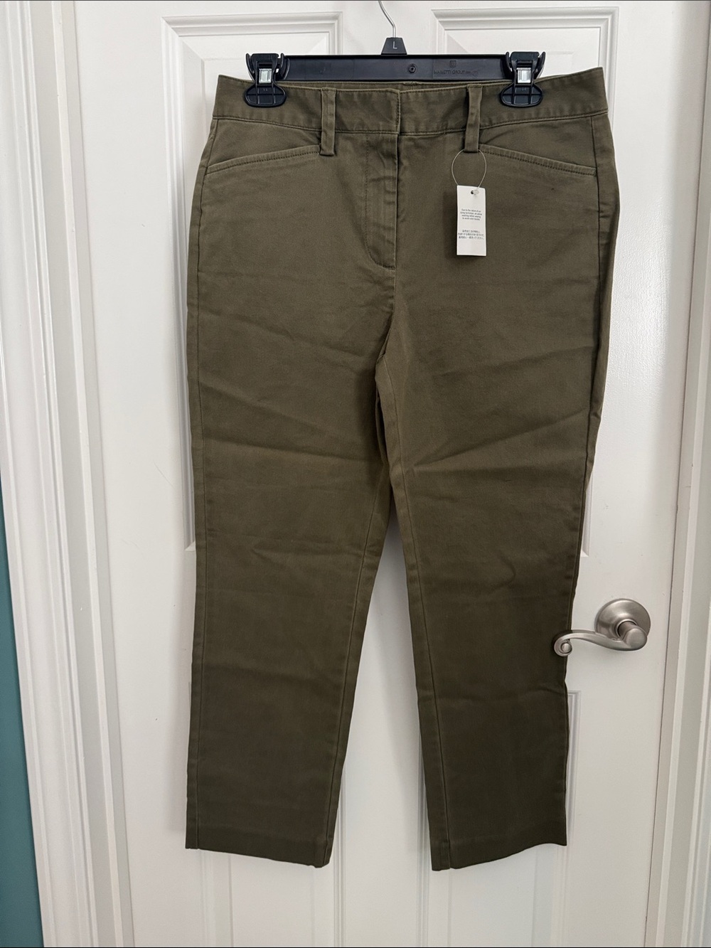 Lands' End Olive Skinny Jeans